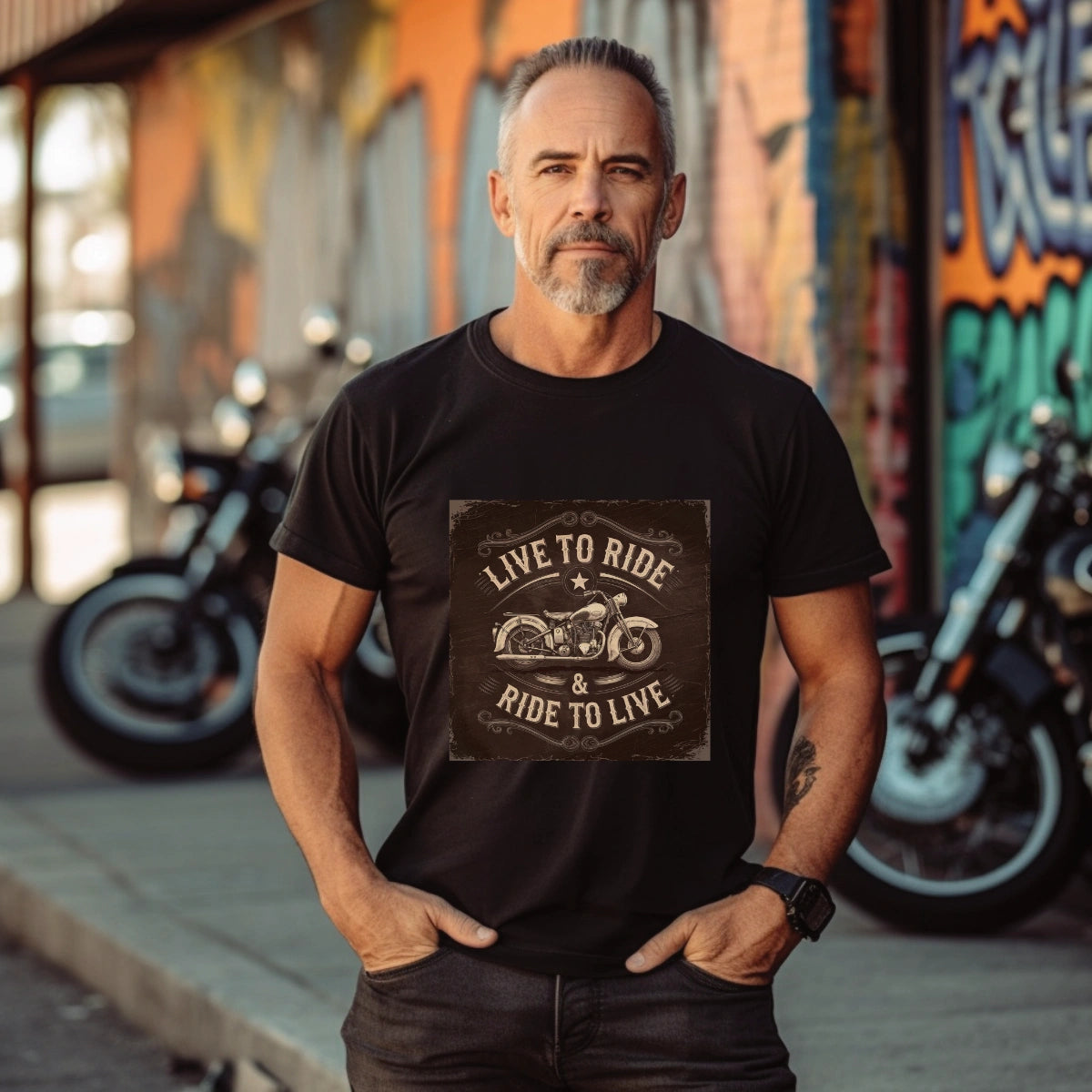 "Live to Ride, Ride to Live" #2 Unisex T shirt