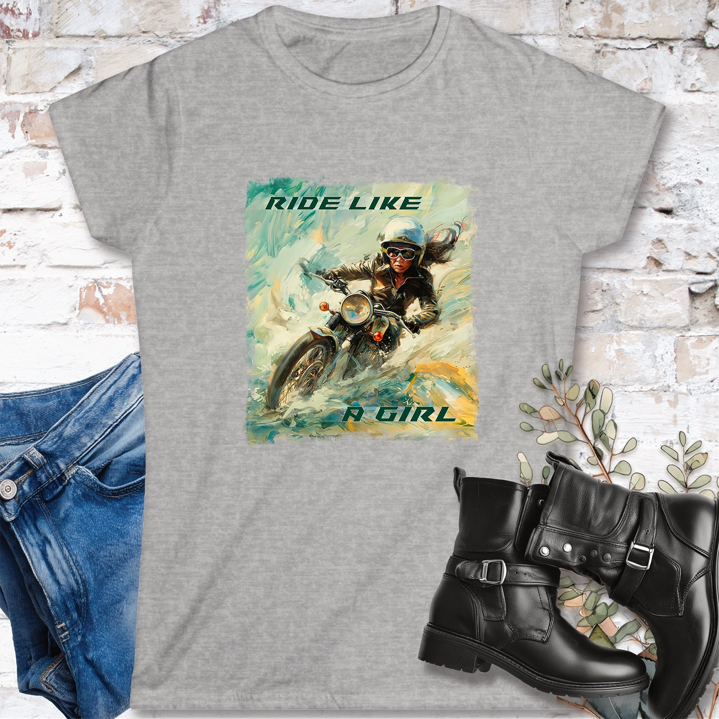 Ride like a Girl #4 Women's Softstyle Tee