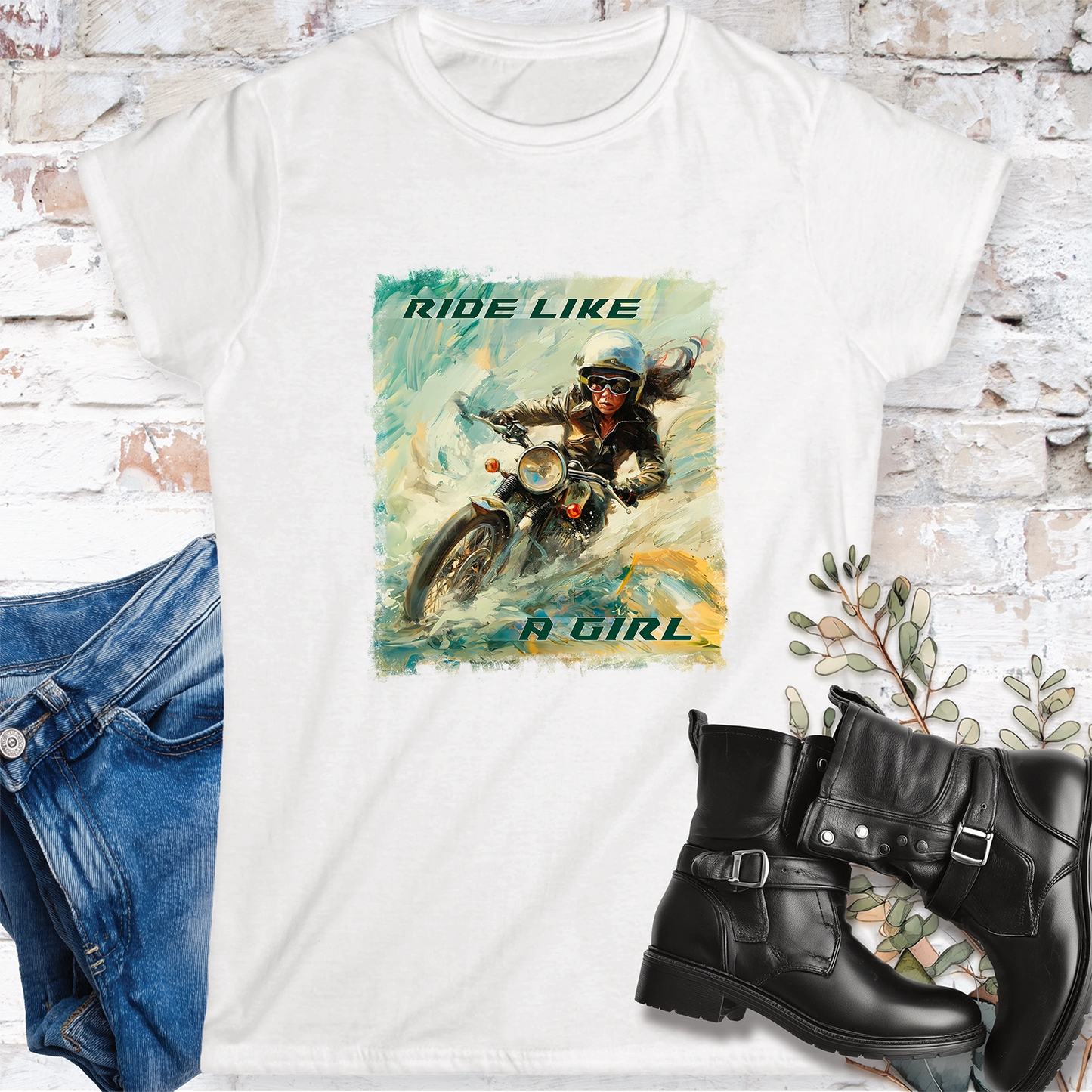 Ride like a Girl #4 Women's Softstyle Tee