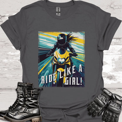 Ride like a Girl #15 Unisex Softstyle T-Shirt