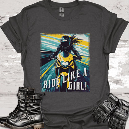 Ride like a Girl #15 Unisex Softstyle T-Shirt