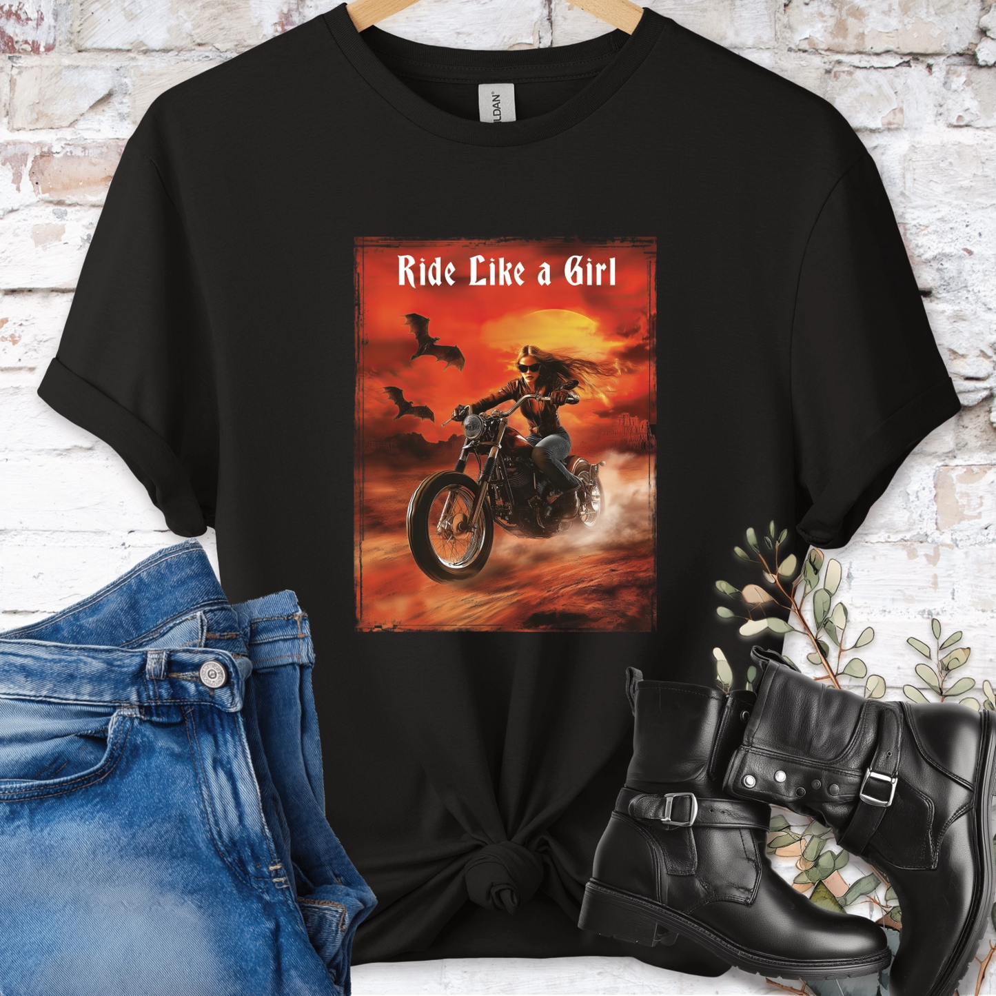 Ride like a Girl #5  Women's T-Shirt