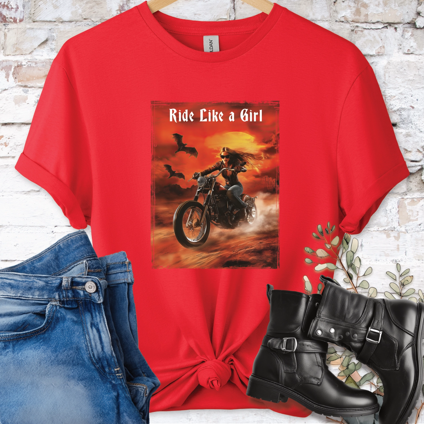 Ride like a Girl #5  Women's T-Shirt
