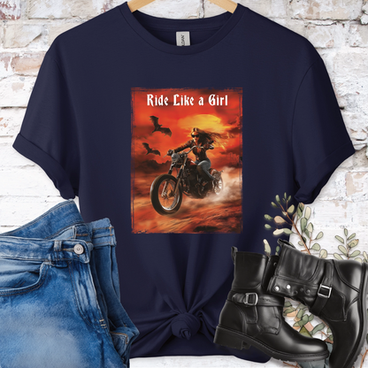 Ride like a Girl #5  Women's T-Shirt