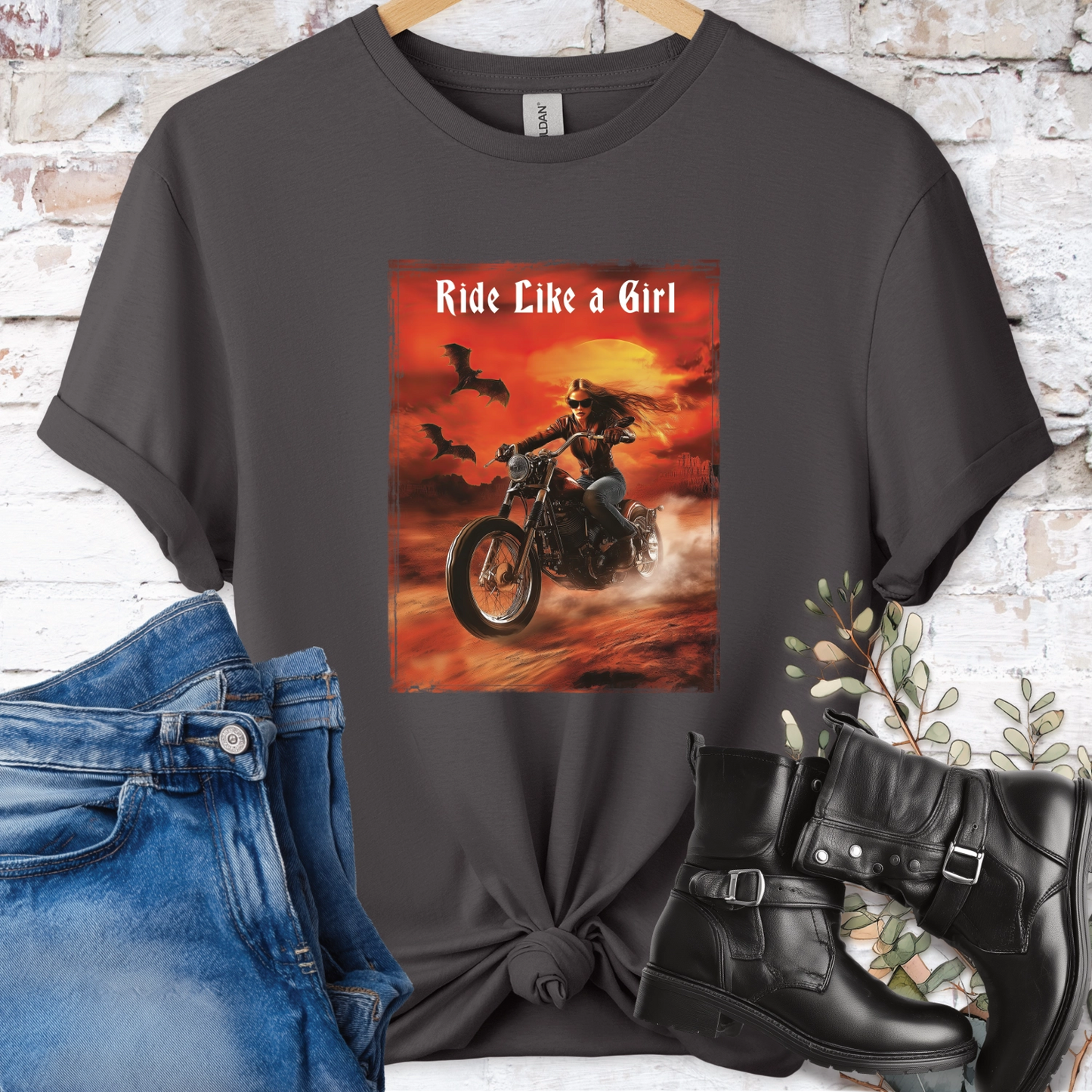 Ride like a Girl #5  Women's T-Shirt