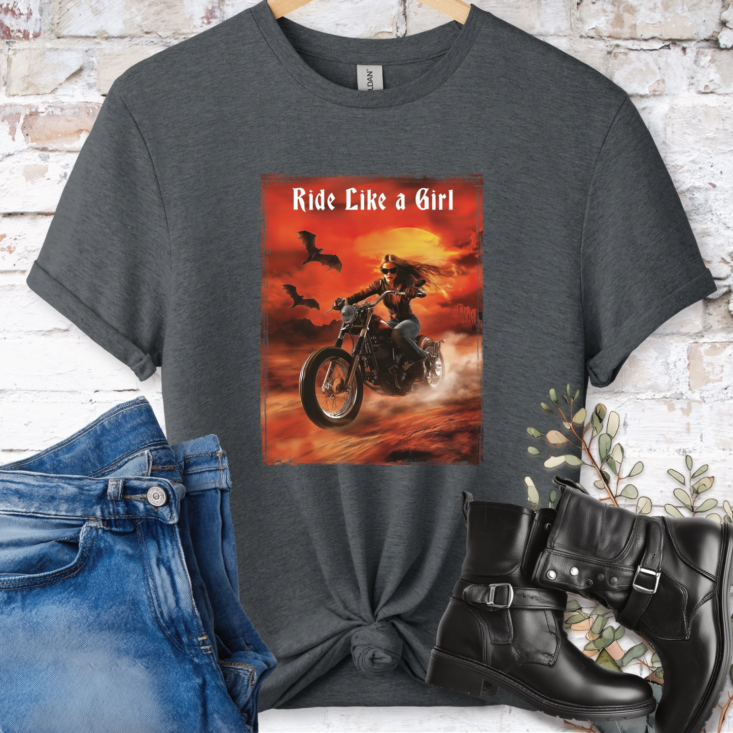 Ride like a Girl #5  Women's T-Shirt