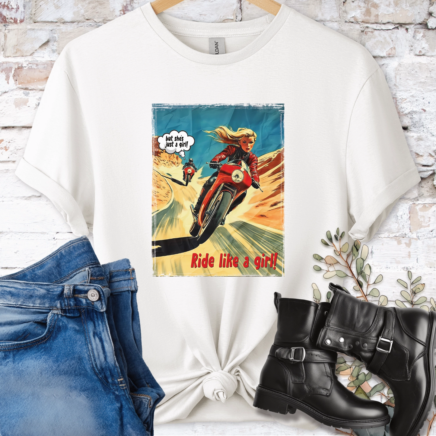 Ride like a Girl #6 Women's T-Shirt