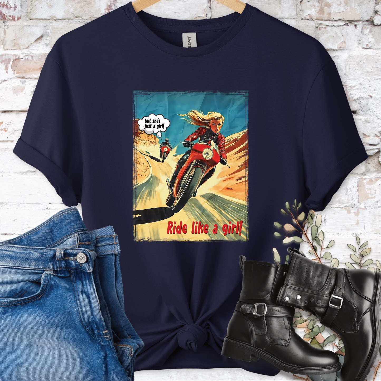 Ride like a Girl #6 Women's T-Shirt