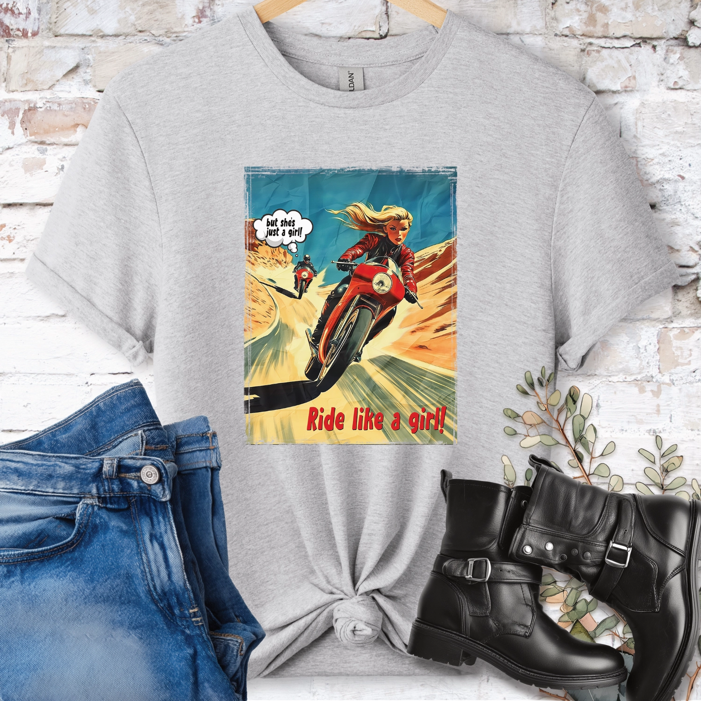 Ride like a Girl #6 Women's T-Shirt