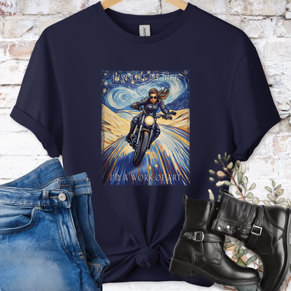 Just like my bike, I am a work of art #6 Women's T-Shirt