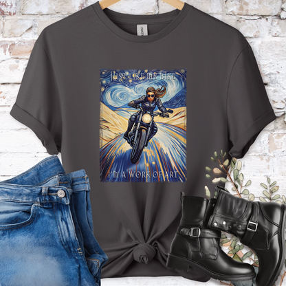 Just like my bike, I am a work of art #6 Women's T-Shirt