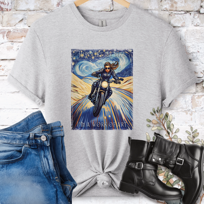 Just like my bike, I am a work of art #6 Women's T-Shirt