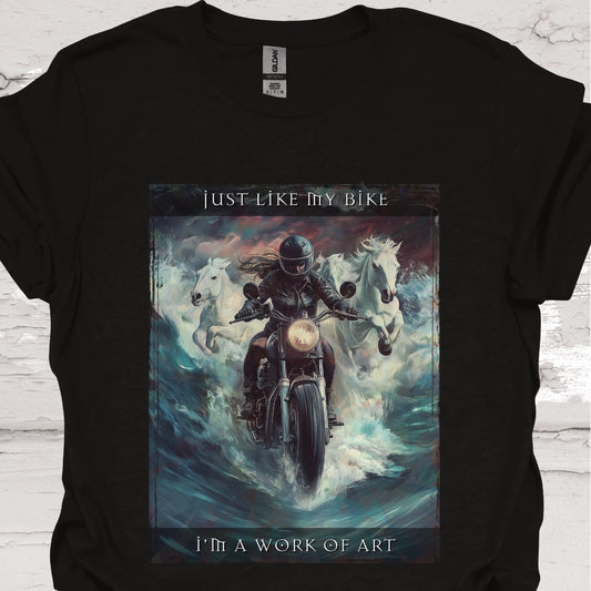 Just like my bike, I am a work of art #3 Women's T-Shirt