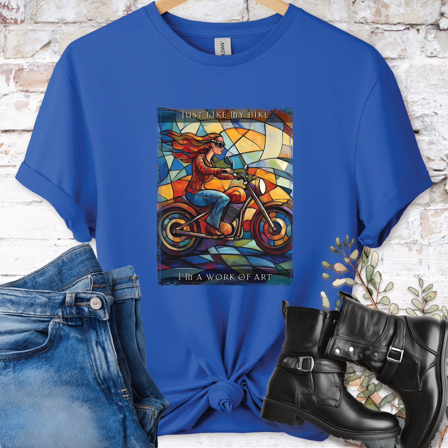 Just like my bike, I am a work of art #4 Women's T-Shirt