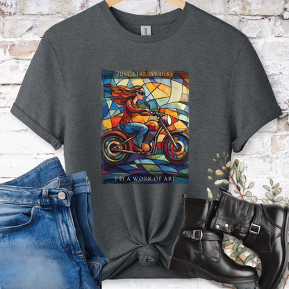 Just like my bike, I am a work of art #4 Women's T-Shirt