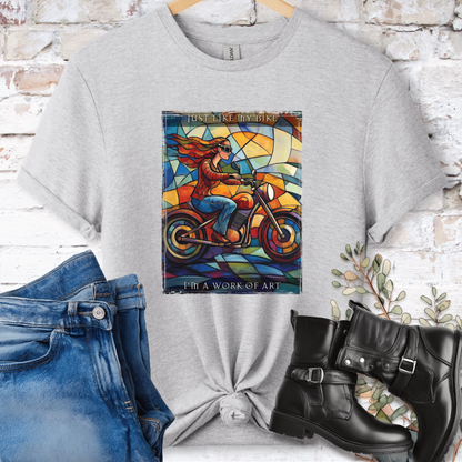Just like my bike, I am a work of art #4 Women's T-Shirt