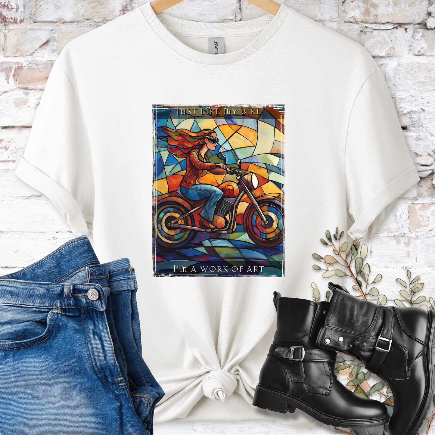 Just like my bike, I am a work of art #4 Women's T-Shirt