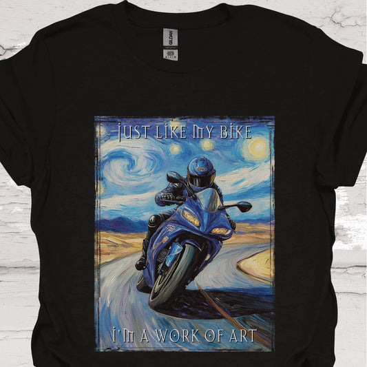 Just like my bike, I am a work of art #7 Unisex T-Shirt