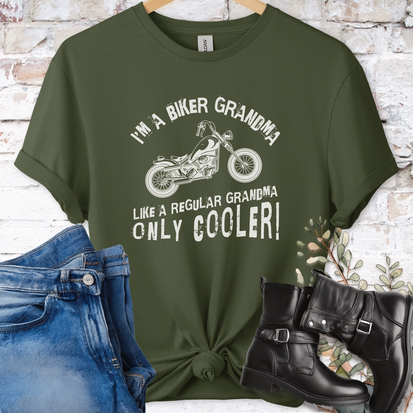 Biker Grandma unisex T shirt