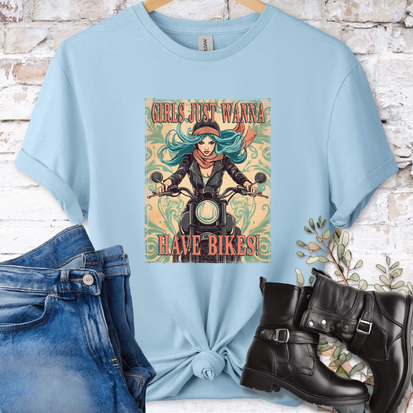 Girls just wanna have Bikes Women's T shirt
