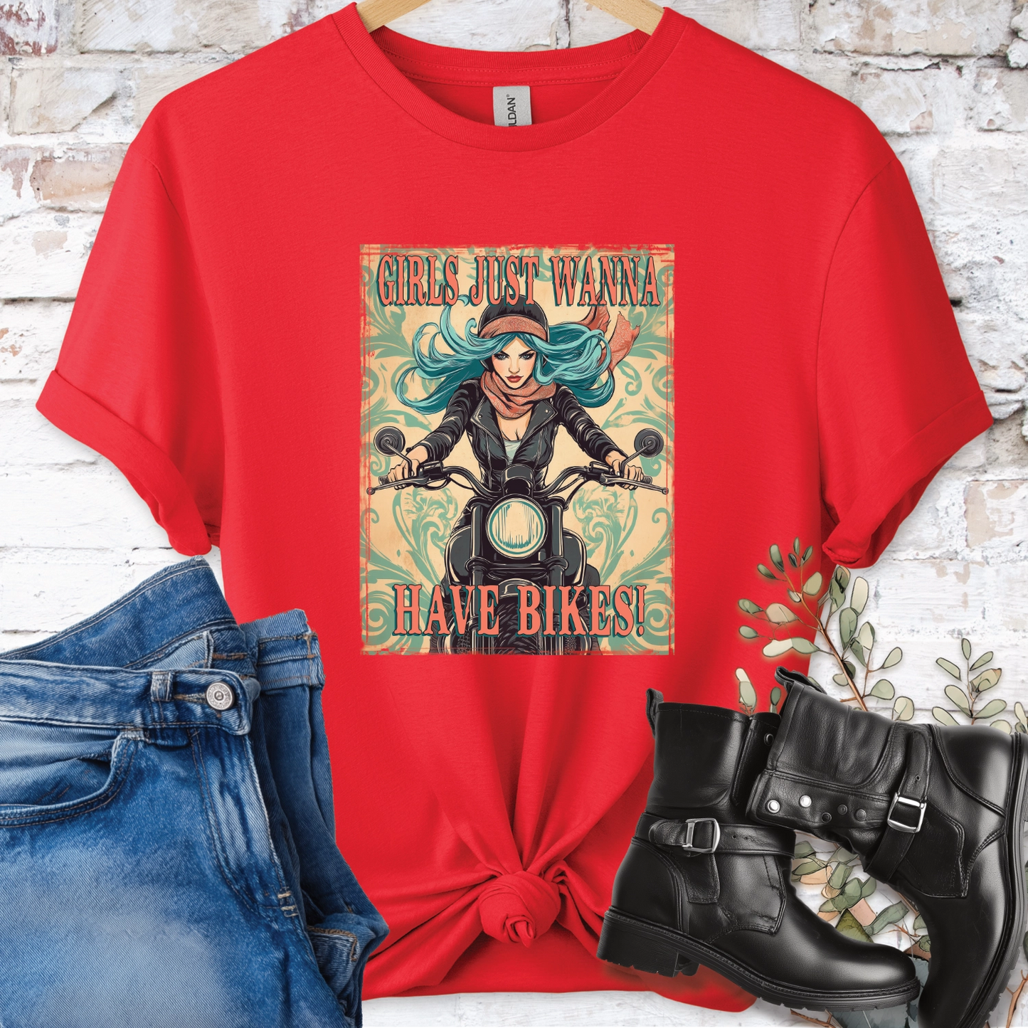 Girls just wanna have Bikes Women's T shirt