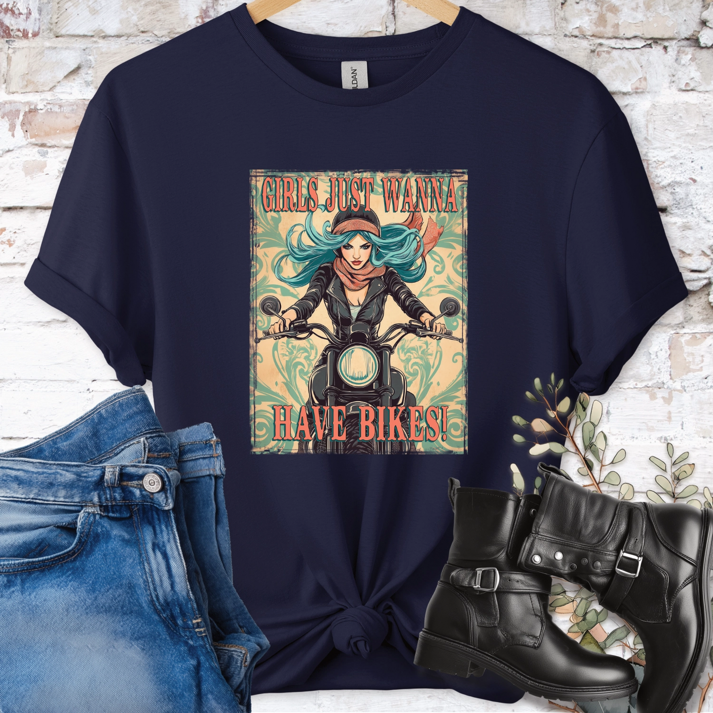 Girls just wanna have Bikes Women's T shirt