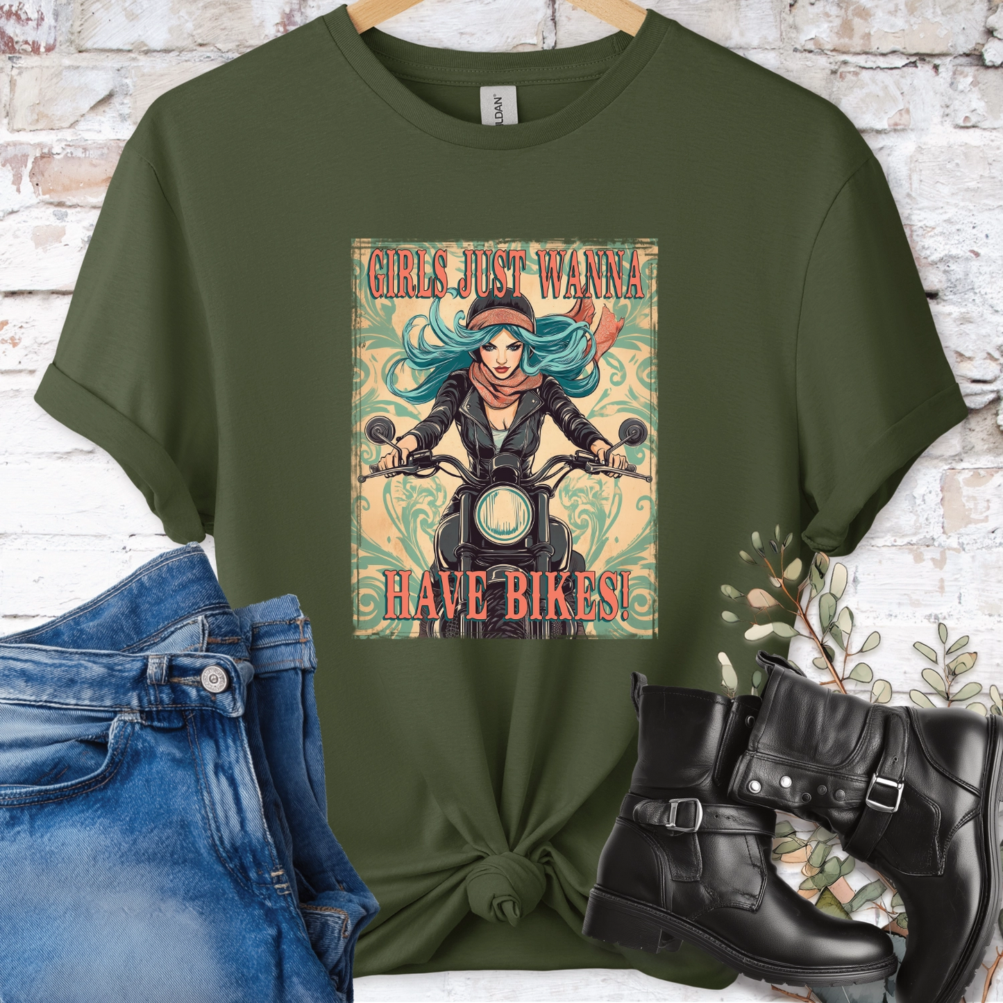 Girls just wanna have Bikes Women's T shirt