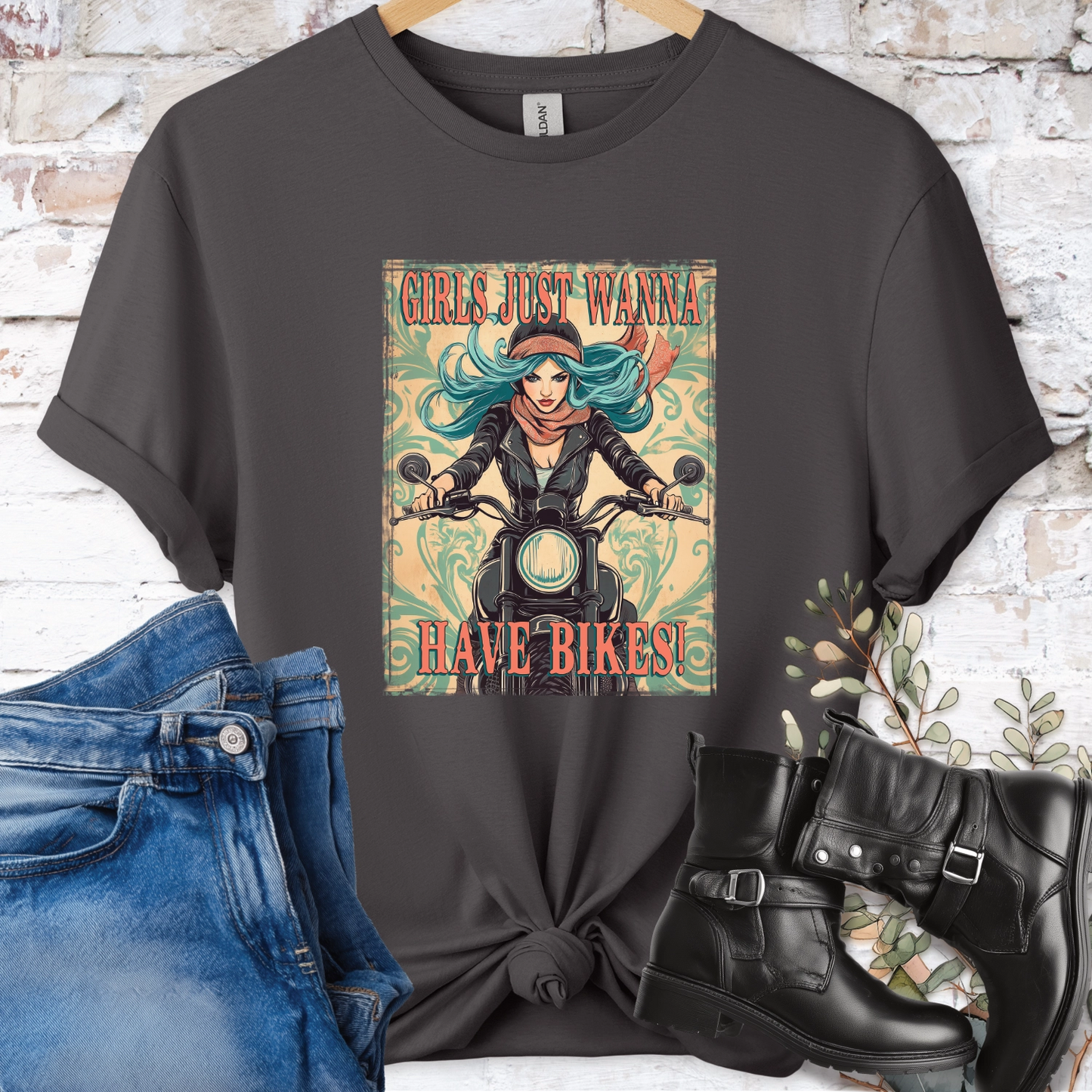 Girls just wanna have Bikes Women's T shirt