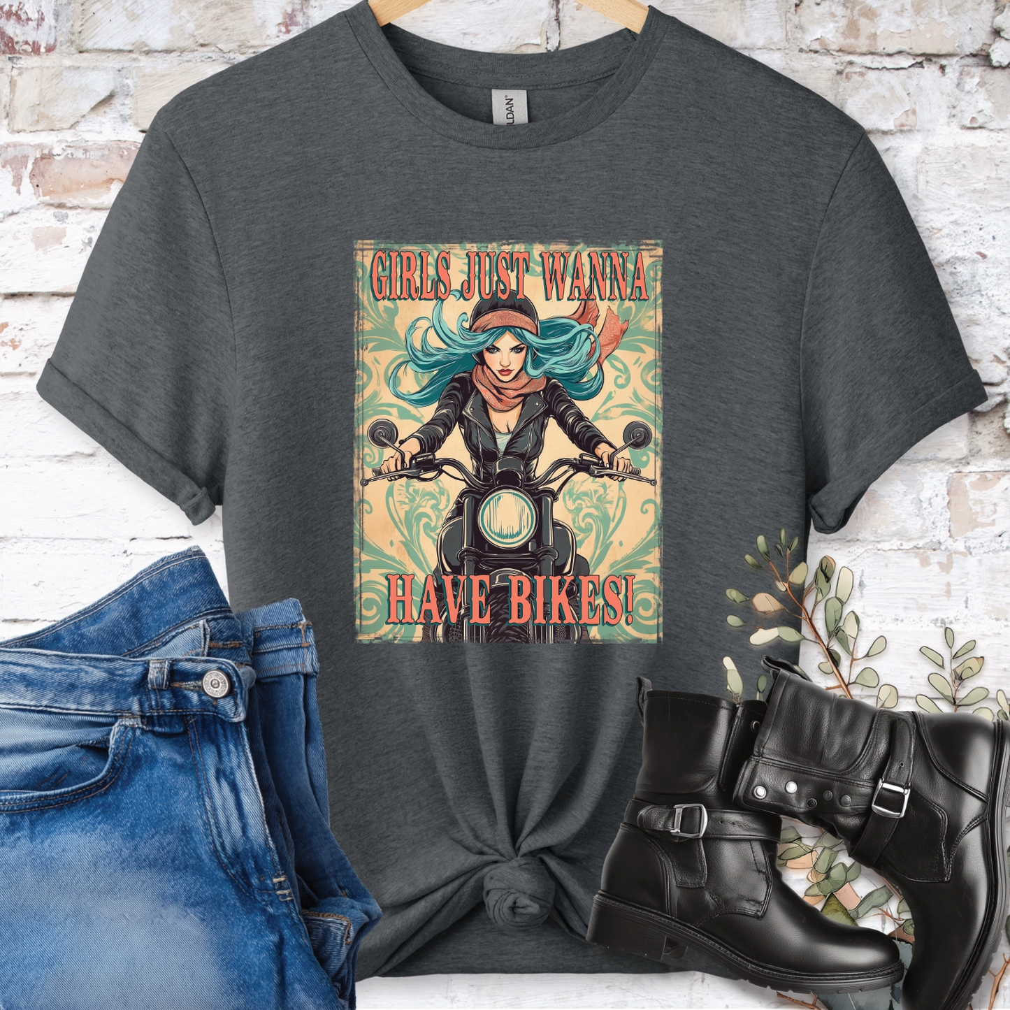 Girls just wanna have Bikes Women's T shirt