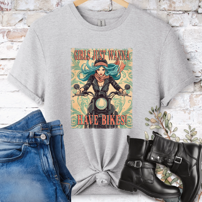 Girls just wanna have Bikes Women's T shirt