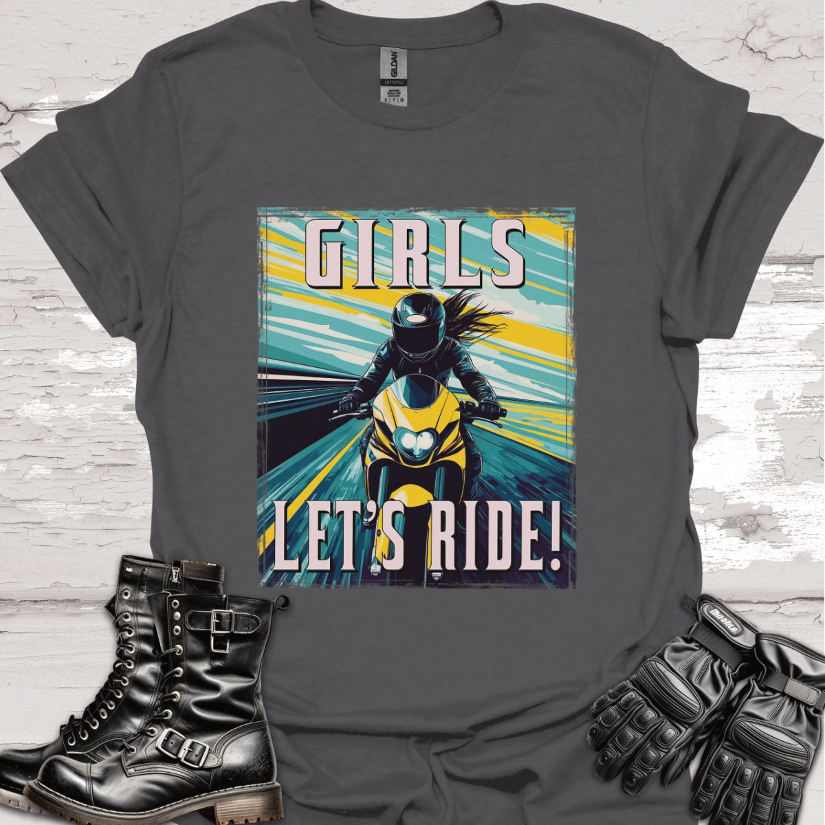 Girls Let's Ride #3 Unisex Softstyle T-Shirt