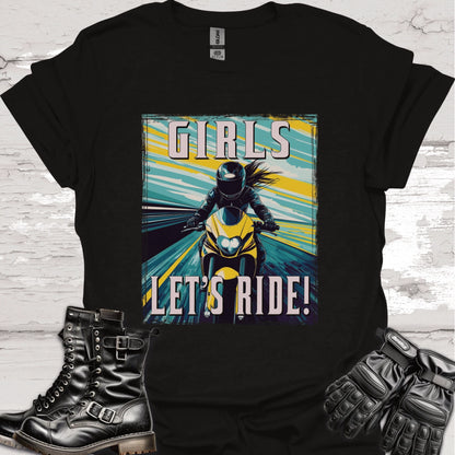 Girls Let's Ride #3 Unisex Softstyle T-Shirt