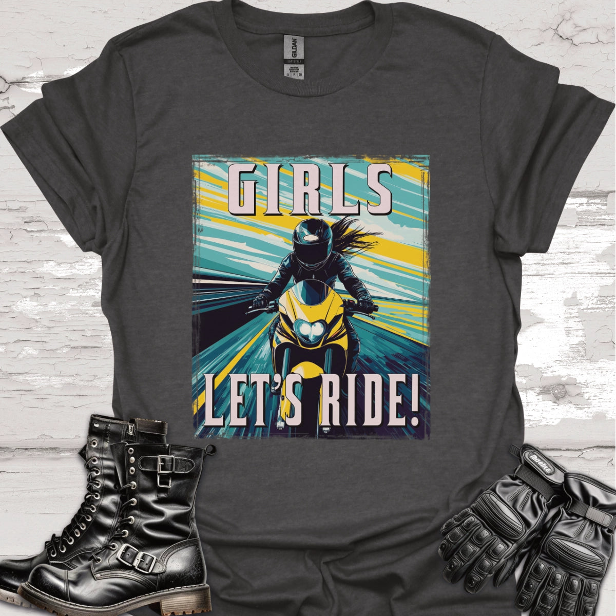 Girls Let's Ride #3 Unisex Softstyle T-Shirt