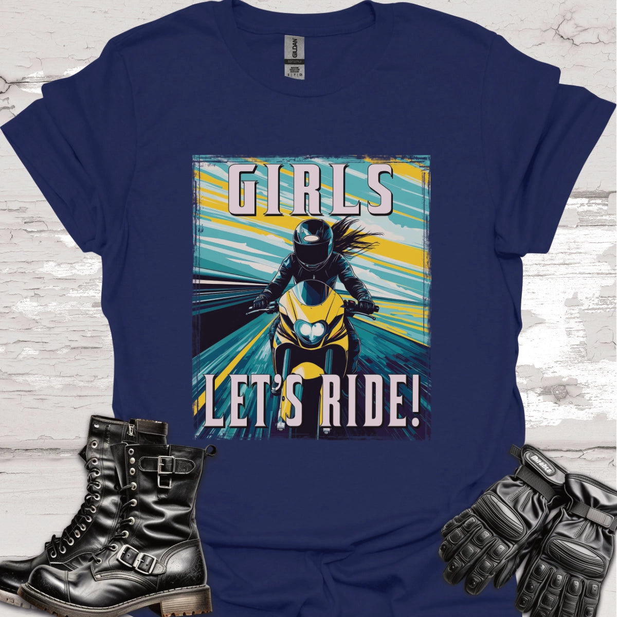 Girls Let's Ride #3 Unisex Softstyle T-Shirt