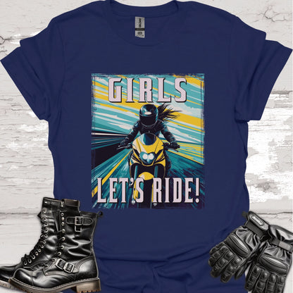 Girls Let's Ride #3 Unisex Softstyle T-Shirt