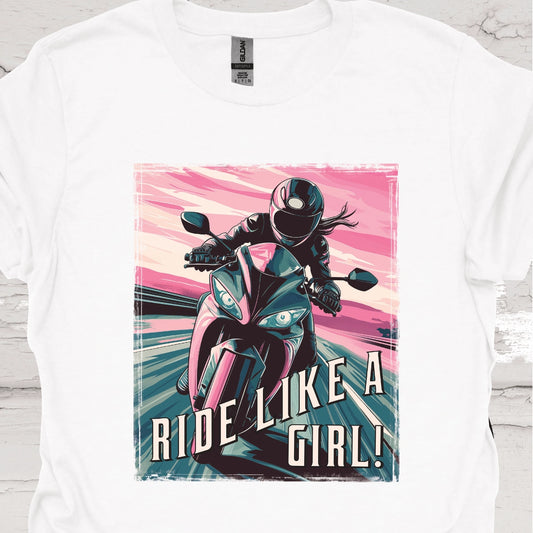 Ride like a Girl #10 Unisex Softstyle T-Shirt
