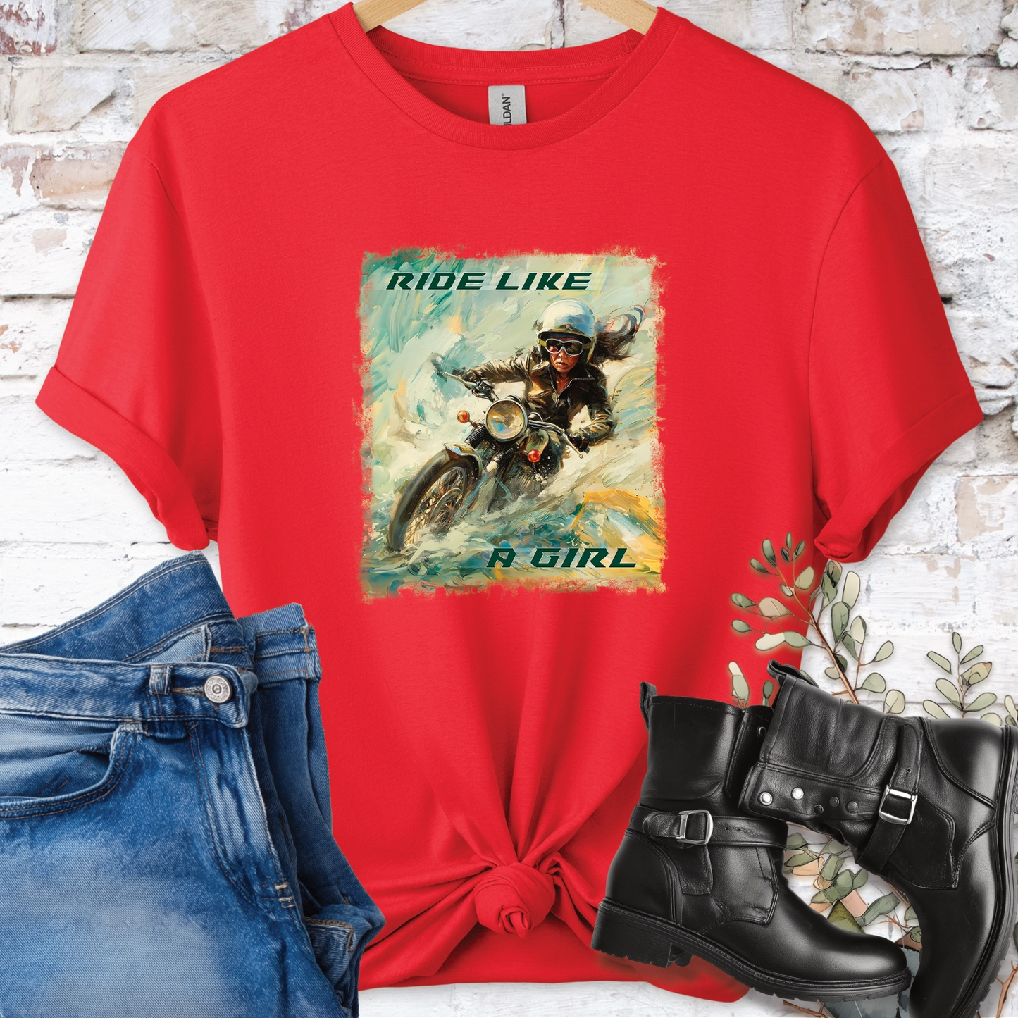 Ride like a Girl #4 Women's T-Shirt