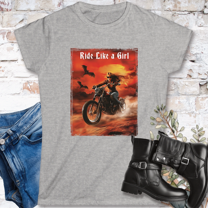 Ride like a Girl #5 Women's Softstyle Tee
