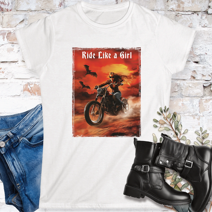 Ride like a Girl #5 Women's Softstyle Tee