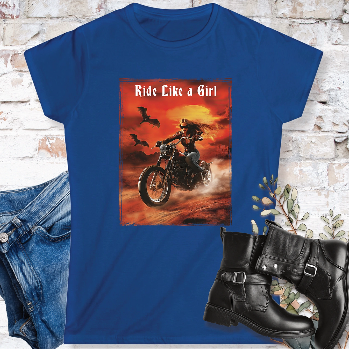 Ride like a Girl #5 Women's Softstyle Tee