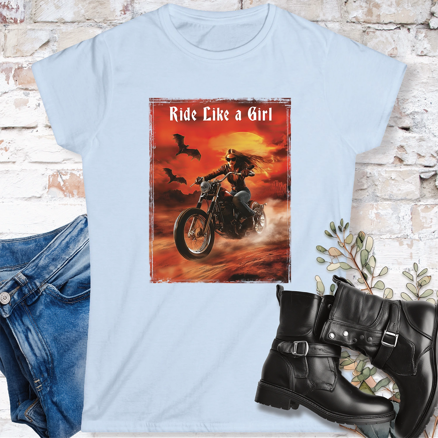 Ride like a Girl #5 Women's Softstyle Tee