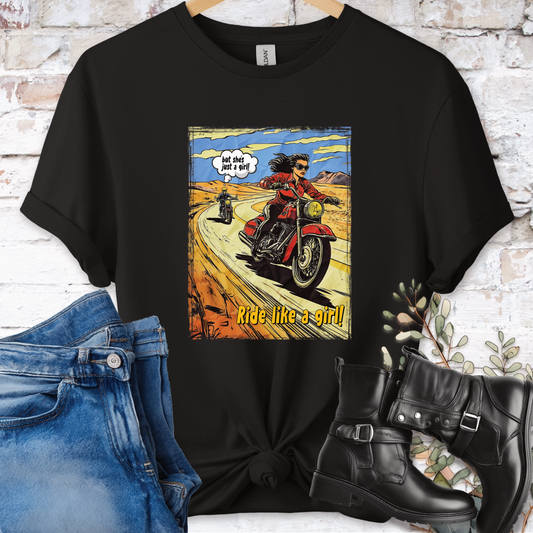 Ride like a Girl #7 Women's T-Shirt