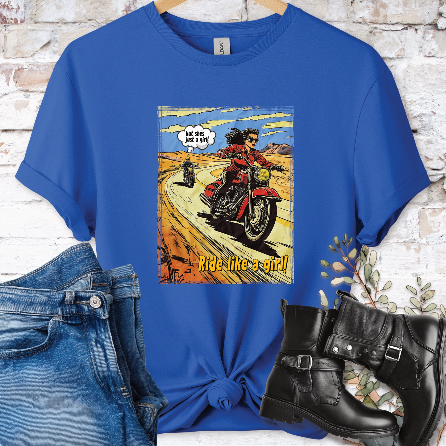Ride like a Girl #7 Women's T-Shirt