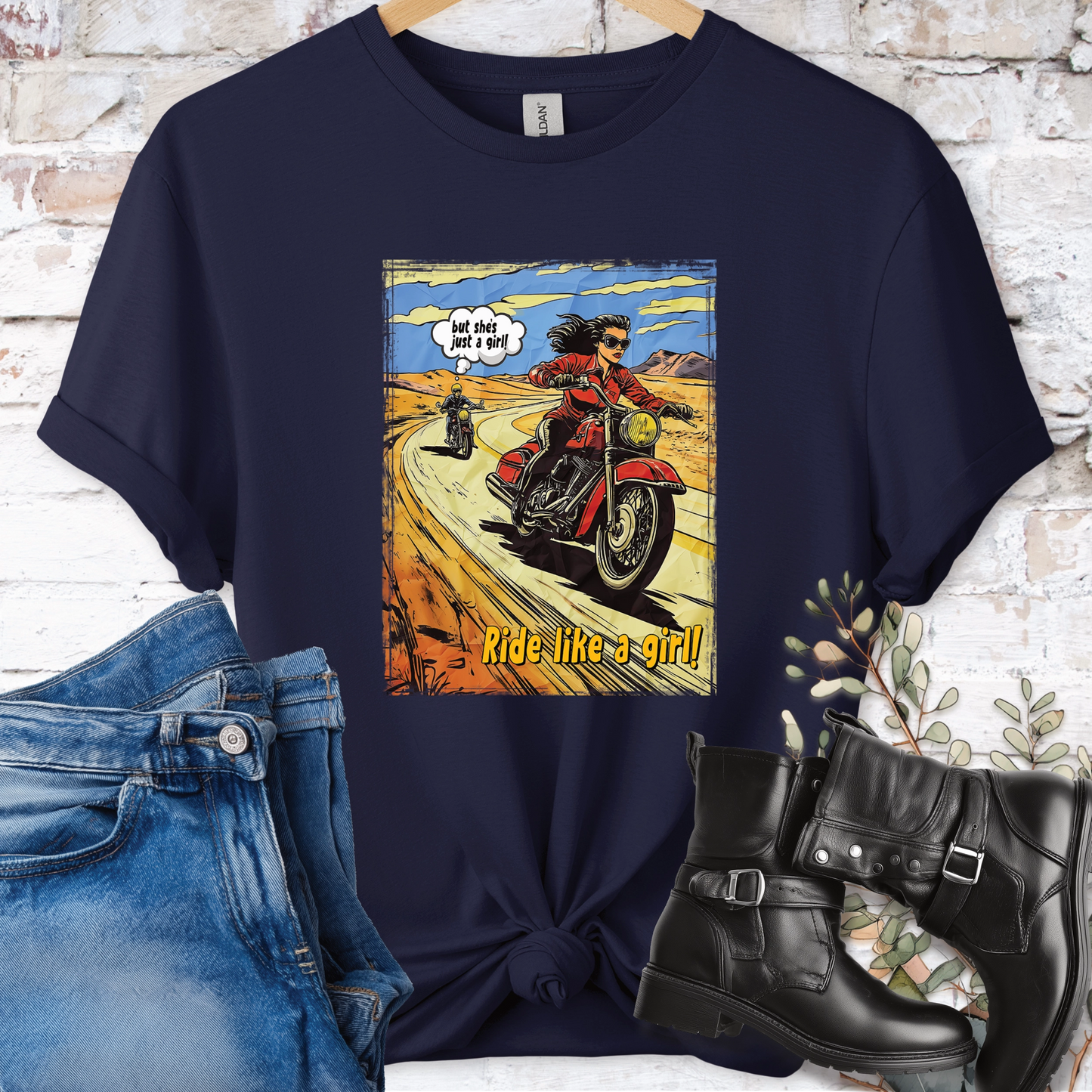 Ride like a Girl #7 Women's T-Shirt