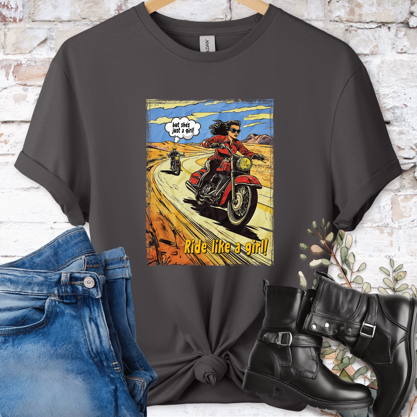 Ride like a Girl #7 Women's T-Shirt