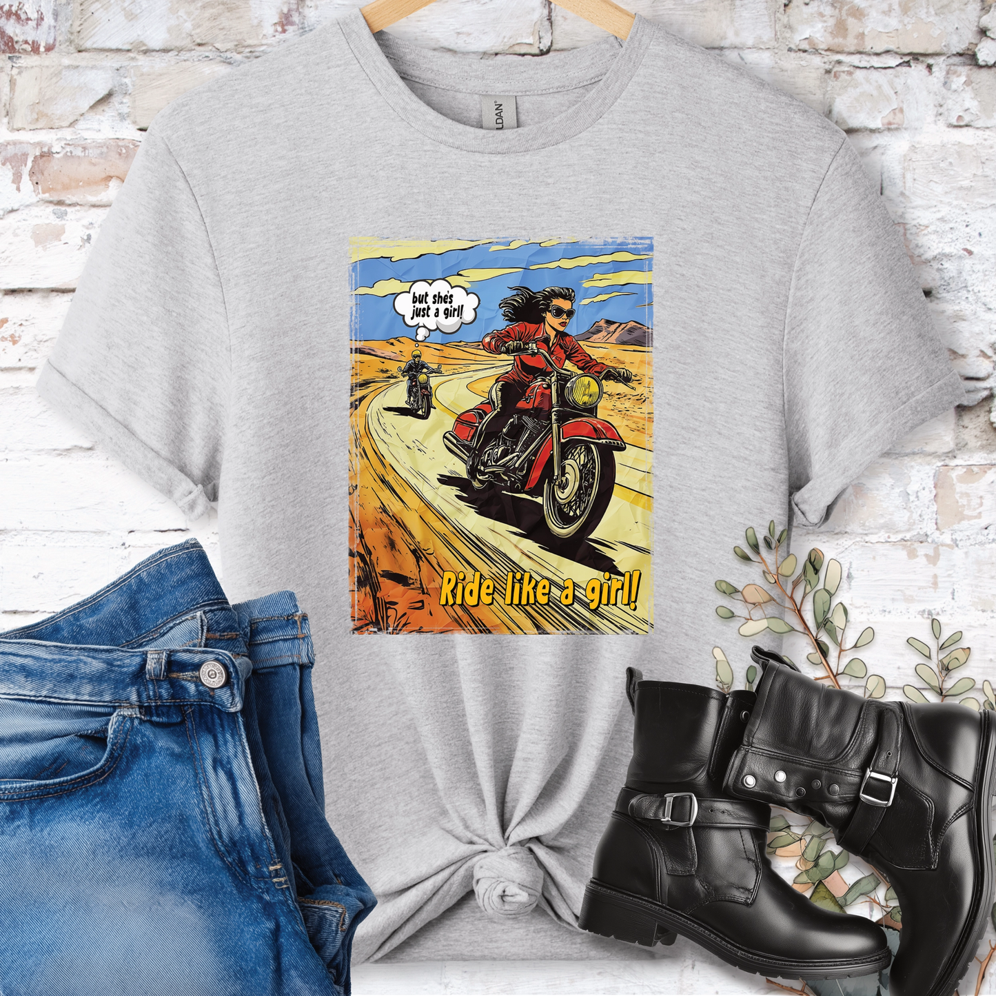 Ride like a Girl #7 Women's T-Shirt